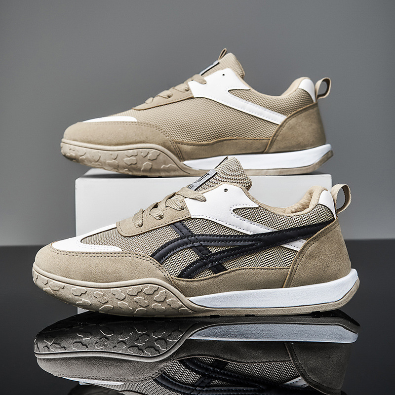 Giày Thể Thao Nam MENDO - Giày Sneaker Màu Trắng - Đen - Kaki, Giày Thể Thao Dáng Hàn Quốc, Phù Hợp Mọi Lứa Tuổi - G5346