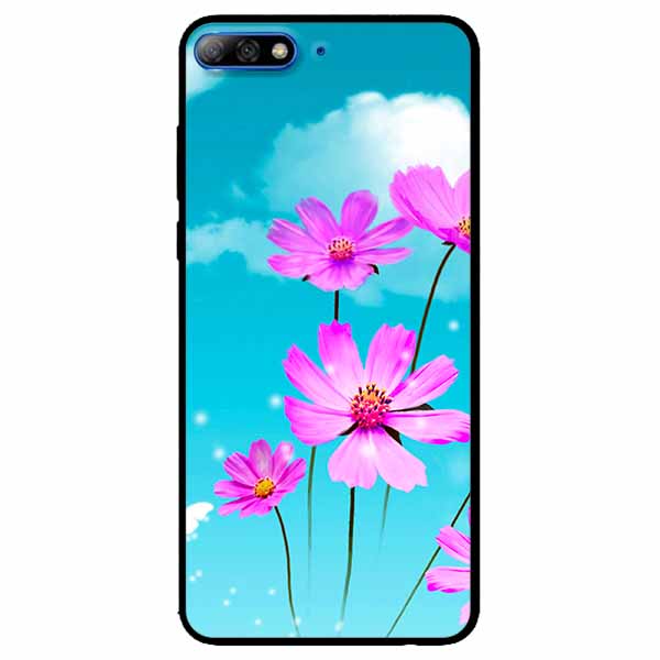 Ốp lưng dành cho Huawei Y7 Prime 2018 mẫu Hoa Tím Bầu Trời