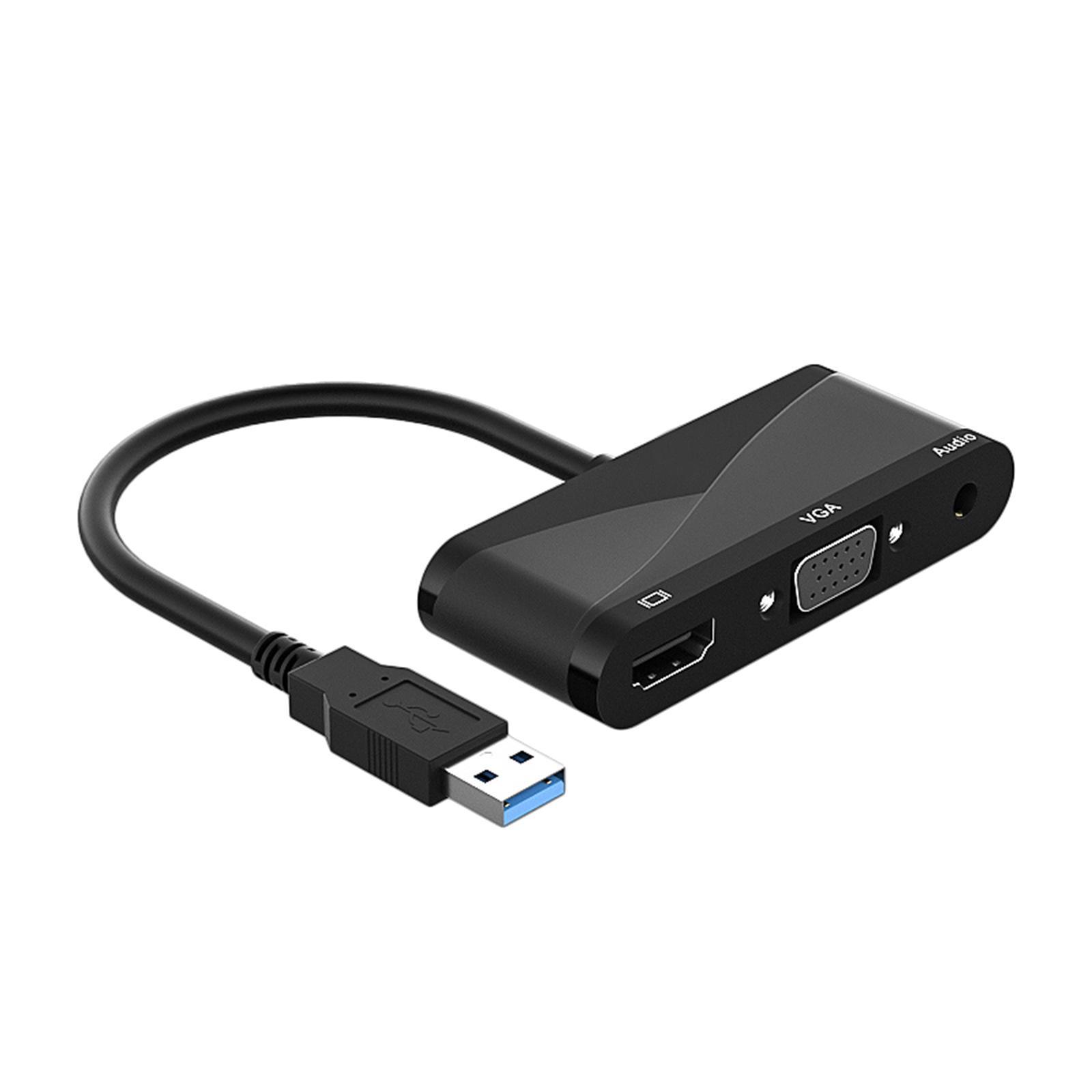 USB 3.0 to  VGA Adapter with Audio Output 1080P for Laptop PC