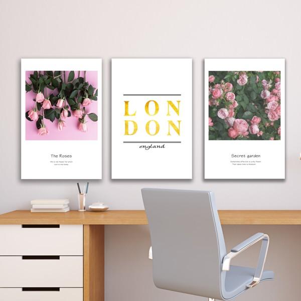 Tranh treo tường Canvas trang trí canvas Set Hoa Hồng 30x40cm