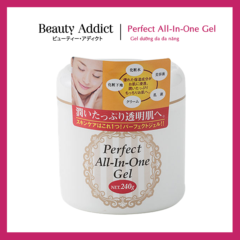 Gel Dưỡng Ẩm Đa Năng Perfect All-In-One Gel Nhật Bản, Ẩm Mượt, Mịn Màng, Sử Dụng Như Lotion, Serum, Sữa Dưỡng Da, Kem Dưỡng Và Lớp Nền Trang Điểm