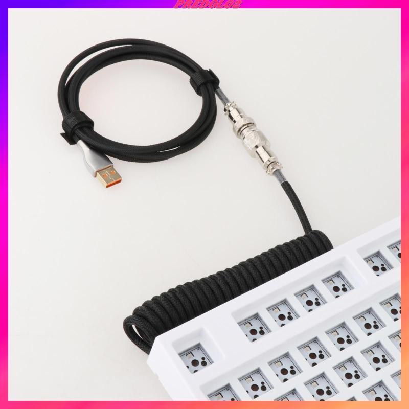 Dây Cáp Xoắn Micro USB 1.8M Dành Cho Bàn Phím Cơ Chơi Game