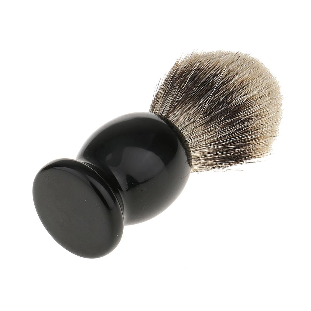 Pro Soft Men Facial Cleaning Hair Shaving Set Brush with Soap Mug Bowl Cup for Safety Shave Travel Kit, Father Gift