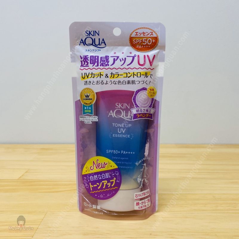 Tinh chất chống nắng nâng tông dành cho da khô/thường Sunplay Skin Aqua Tone Up UV Essence Lavender SPF50+ PA++++ (50g)