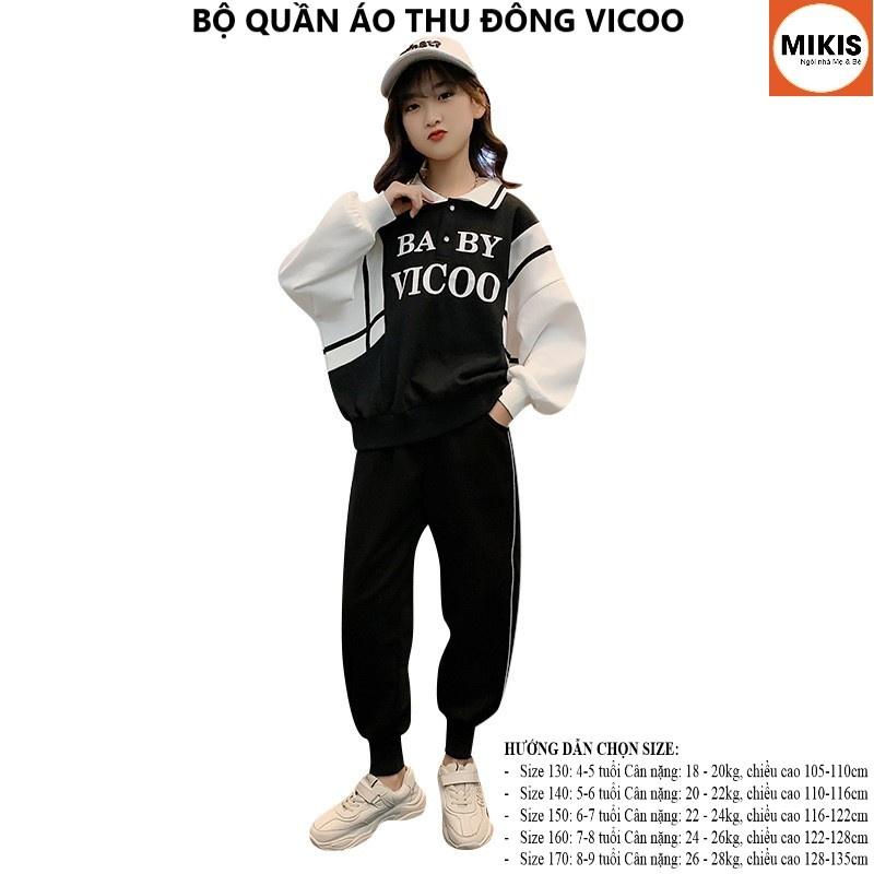 Bộ Thời Trang Thu Đông VICOO (Áo thun, Quần thun)