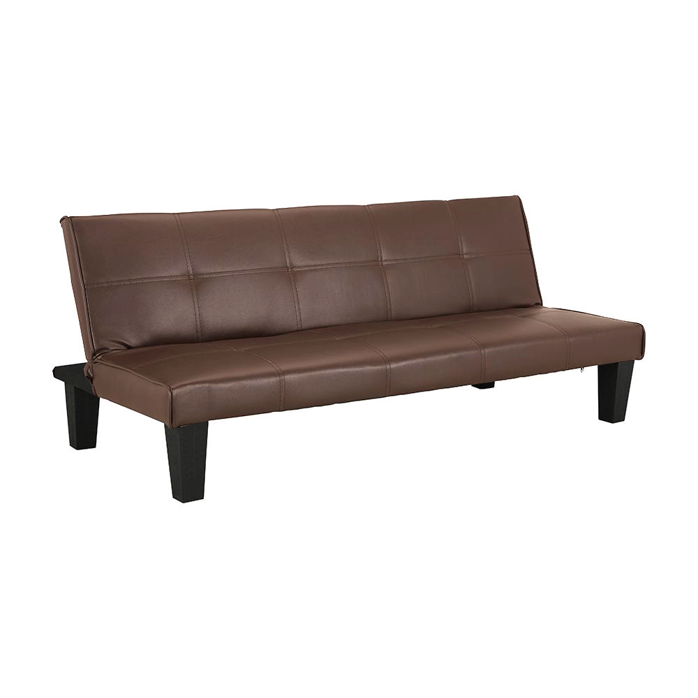 Ghế sofa giường đa năng DAY DREAM khung gỗ, đệm bọc da PVC cao cấp màu nâu, tựa lưng ngả 3 cấp độ | Index Living Mall -  Phân phối độc quyền tại Việt Nam