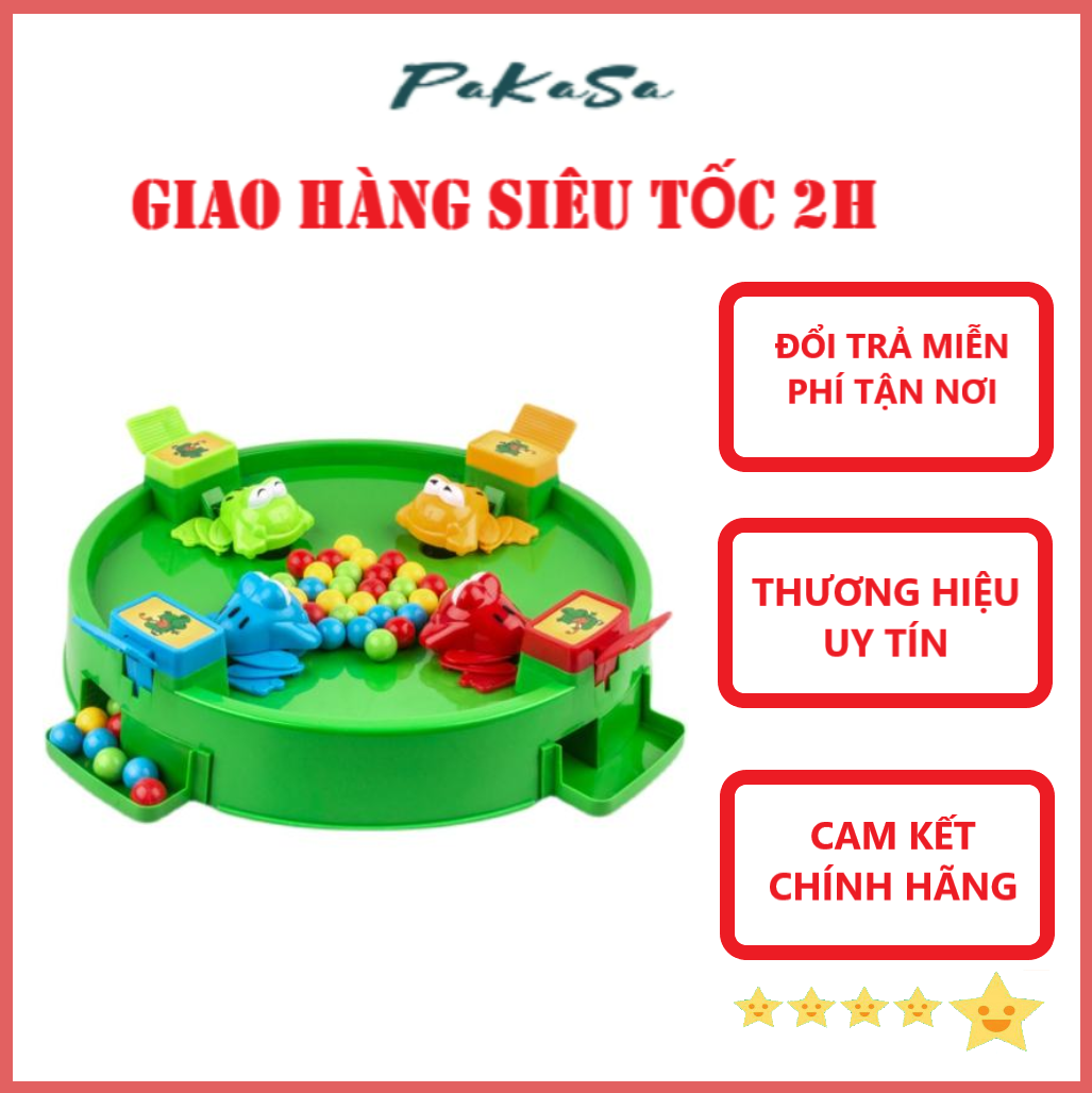 Đồ Chơi Ếch Ăn Bi , Trò Chơi Vận Động Cho Bé PaKaSa - Hàng Chính Hãng ( Giao màu ngẫu nhiên)