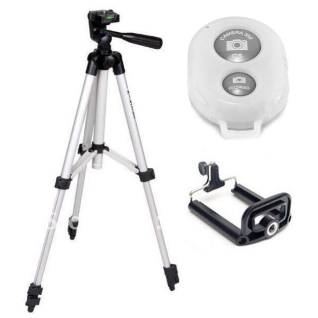 Giá đỡ tripod 3 chân chụp hình điện thoại, máy ảnh TH0012