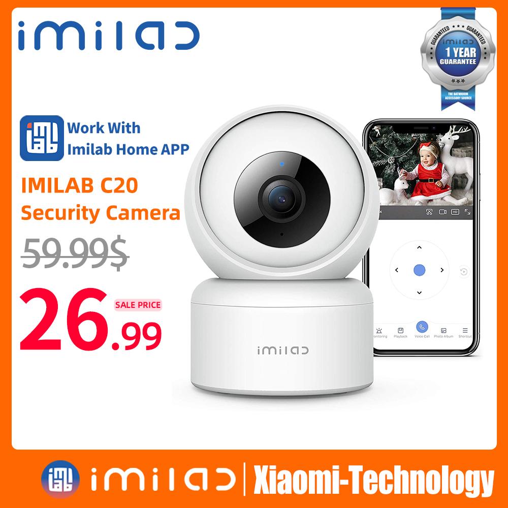 IMILAB C20 Camera an ninh gia đình WiFi 1080P HD IP Camera quan sát trong nhà Baby Cam 360° Giám sát video Webcam tầm nhìn ban đêm Hoạt động với Alexa Màu sắc: Camera thêm Thẻ 128G