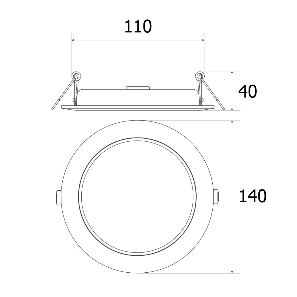 Đèn LED DownLight Robot RD140-9W – Hàng chính hãng