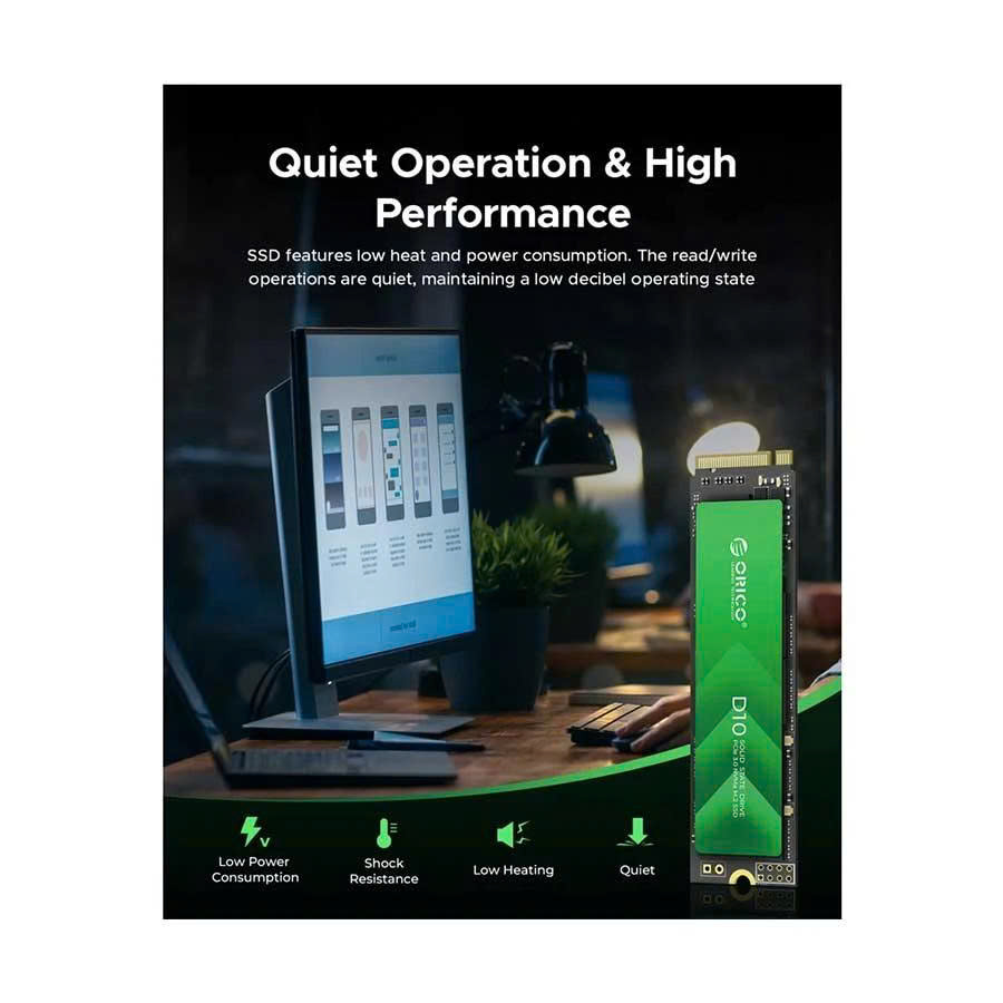 Ổ cứng SSD Orico PCIe Gen3x4 M2 NVMe - Hàng Chính Hãng