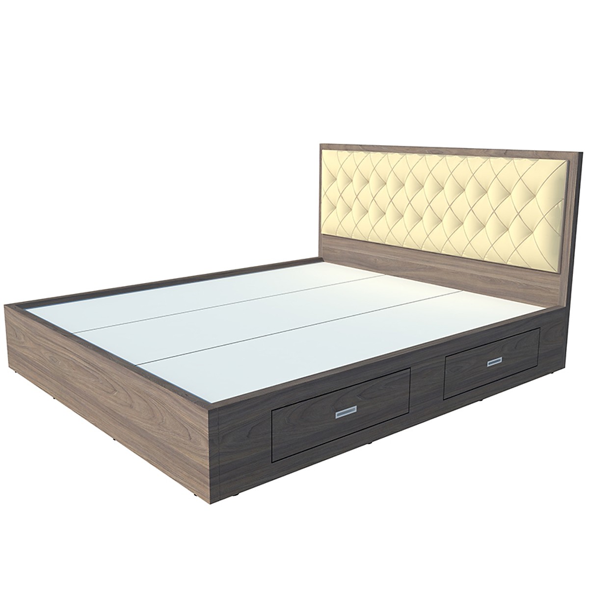 Giường ngủ gỗ công nghiệp bọc nệm OHAHA - GN019