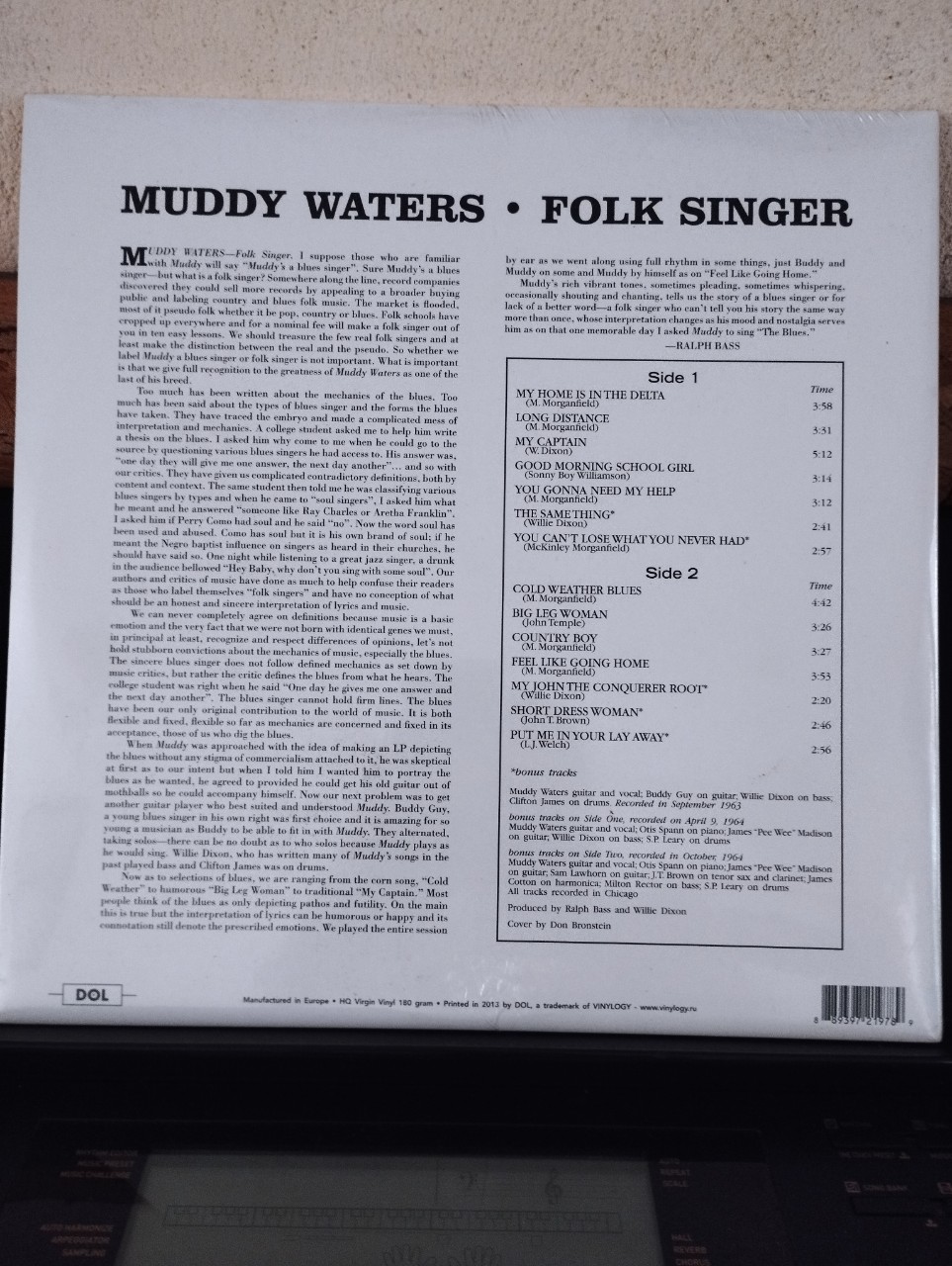 Đĩa than - LP - Muddy Waters - Folk Singer - New vinyl record