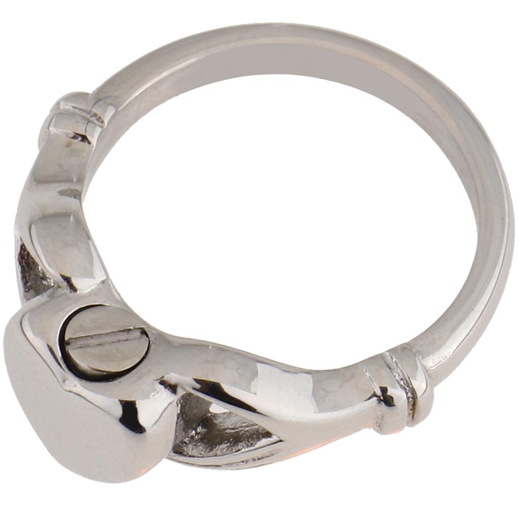 Heart Memorial Ring Pet Urn Ashes Holder Finger Ring Cremation Jewelry