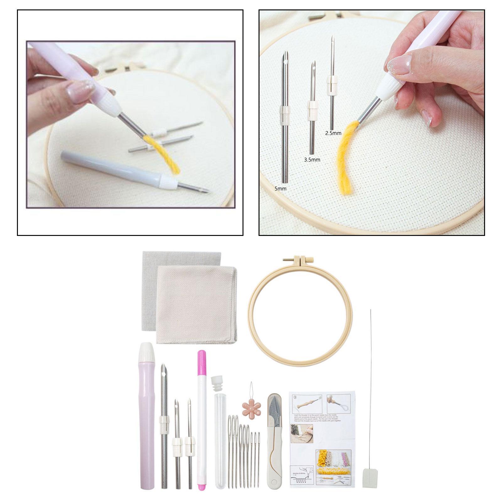 Punch  Embroidery Set Hand Craft  Threaders Cross Stitch Cross Stitch Tools Poke Embroidery Embroidery Pens for Tufted Carpets