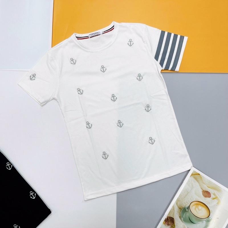 ( ảnh thật tự chụp) áo nam cổ tròn thun cotton hàng cao cấp vnxk