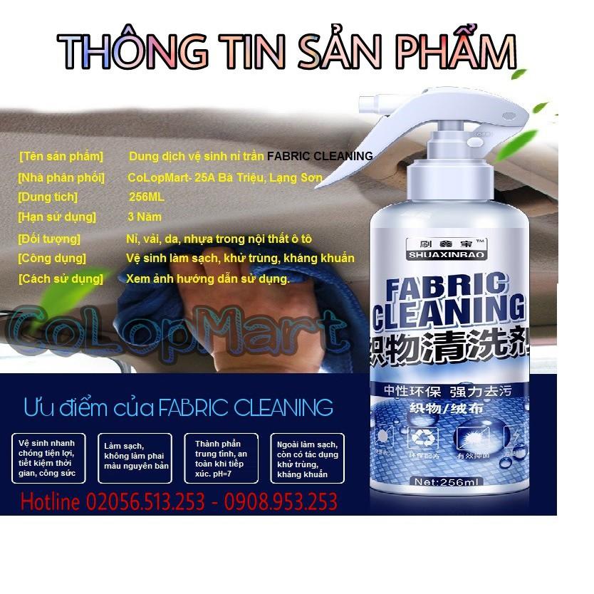 Chai dung dịch vệ sinh thảm nỉ trần.