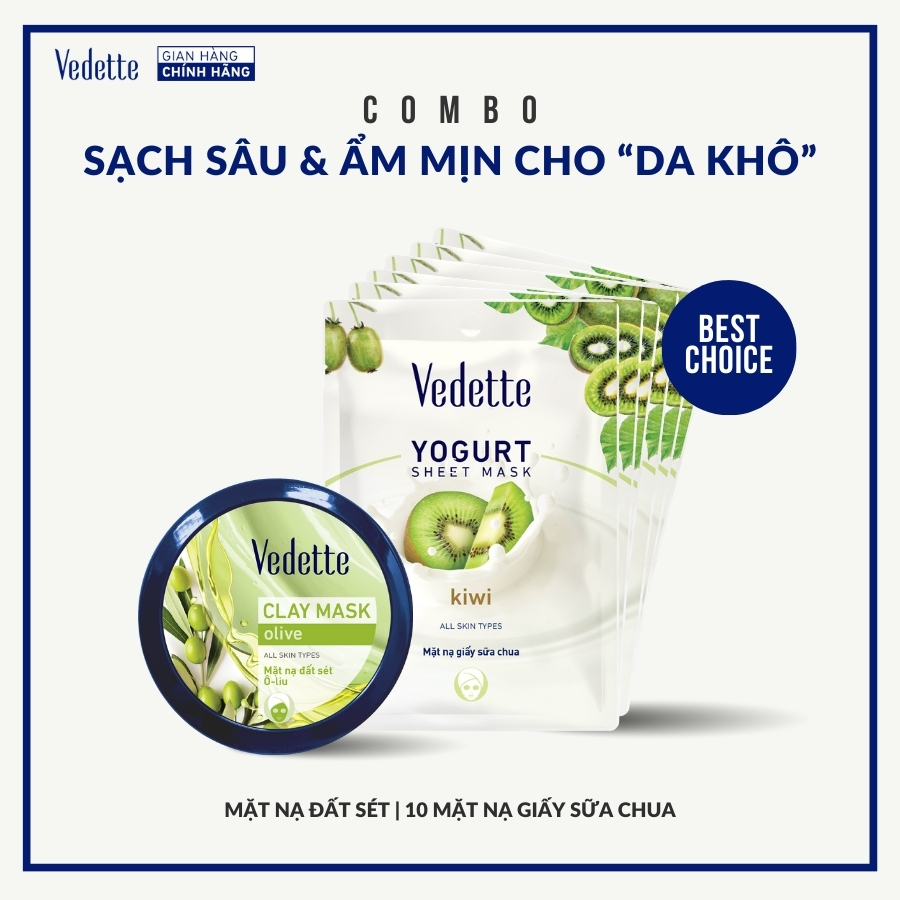 Combo sạch sâu &amp; ẩm mịn cho DA KHÔ