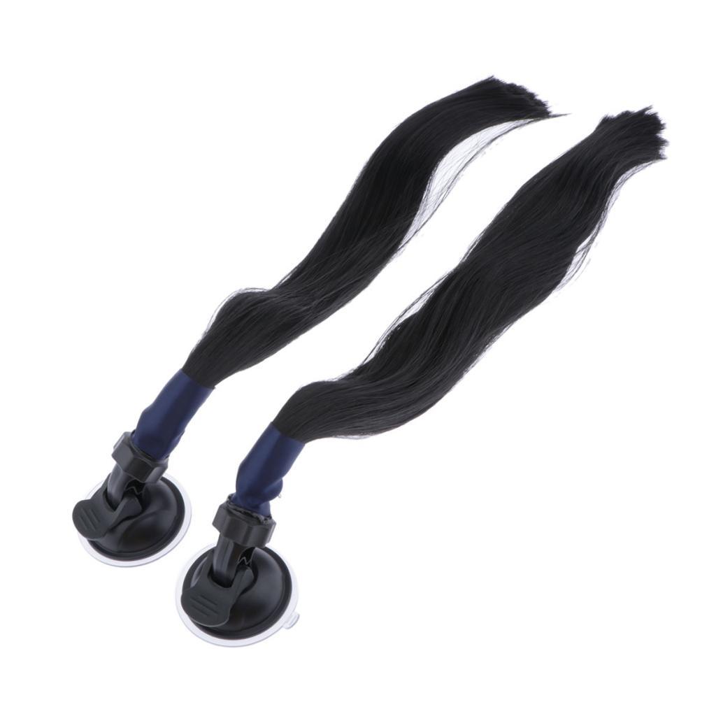 Ladies Helmet Pigtails with Removable Suction Cup for Motorcycle Biker Helmet