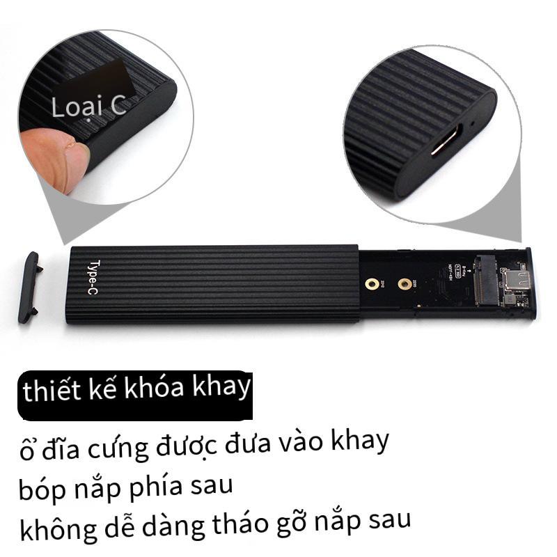 Đảm bảo chất lượng M.2 NGFF SSD Vỏ ổ cứng thể rắn Type-C 3.1 Vỏ ổ cứng di động bằng hợp kim nhôm tốc độ cao