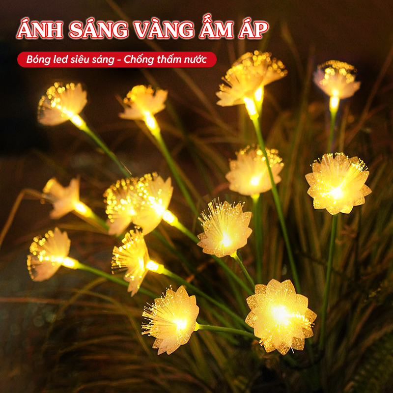 Đèn trang trí năng lượng mặt trời chùm hoa anh đào , tích kiệm điện, bóng siêu sáng, chống thấm nước - DA3140