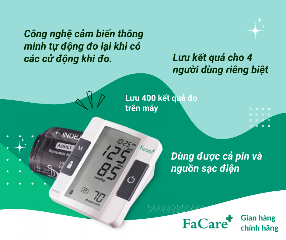 Máy đo huyết áp để bàn Facare FC-P168
