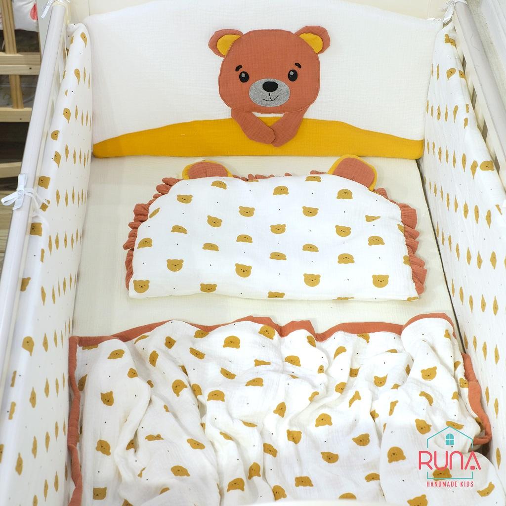 Vỏ quây cũi Áo quây cũi cho bé áp hình thú Runa Kids