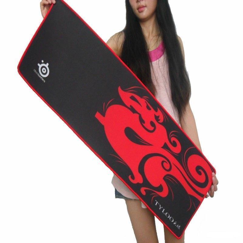 Miếng Lót Chuột Và Bàn Phím TyLoo Cực Đại 70x30cm May Viền Dày 5 Ly