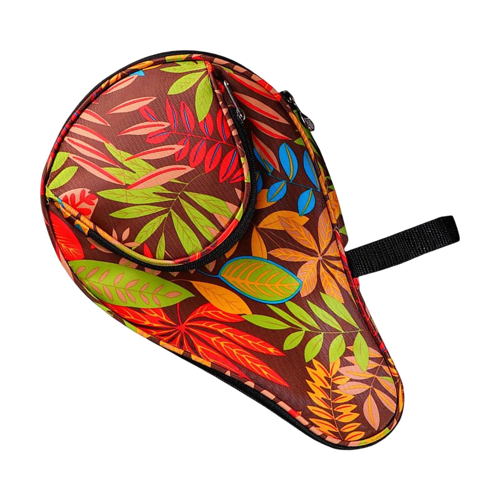 Table Tennis Racket Sleeve Oxford Cloth Wear Resistant Sturdy Zipper Drop Resistant Scratch Resistant Holder Paddle Case for Adult