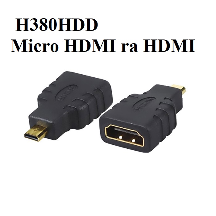 Đầu chuyển Micro HDMI / Mini HDMI ra HDMI Female thương hiệu Vention H380HDD / H380HDC/AGDB0 _ Hàng chính hãng
