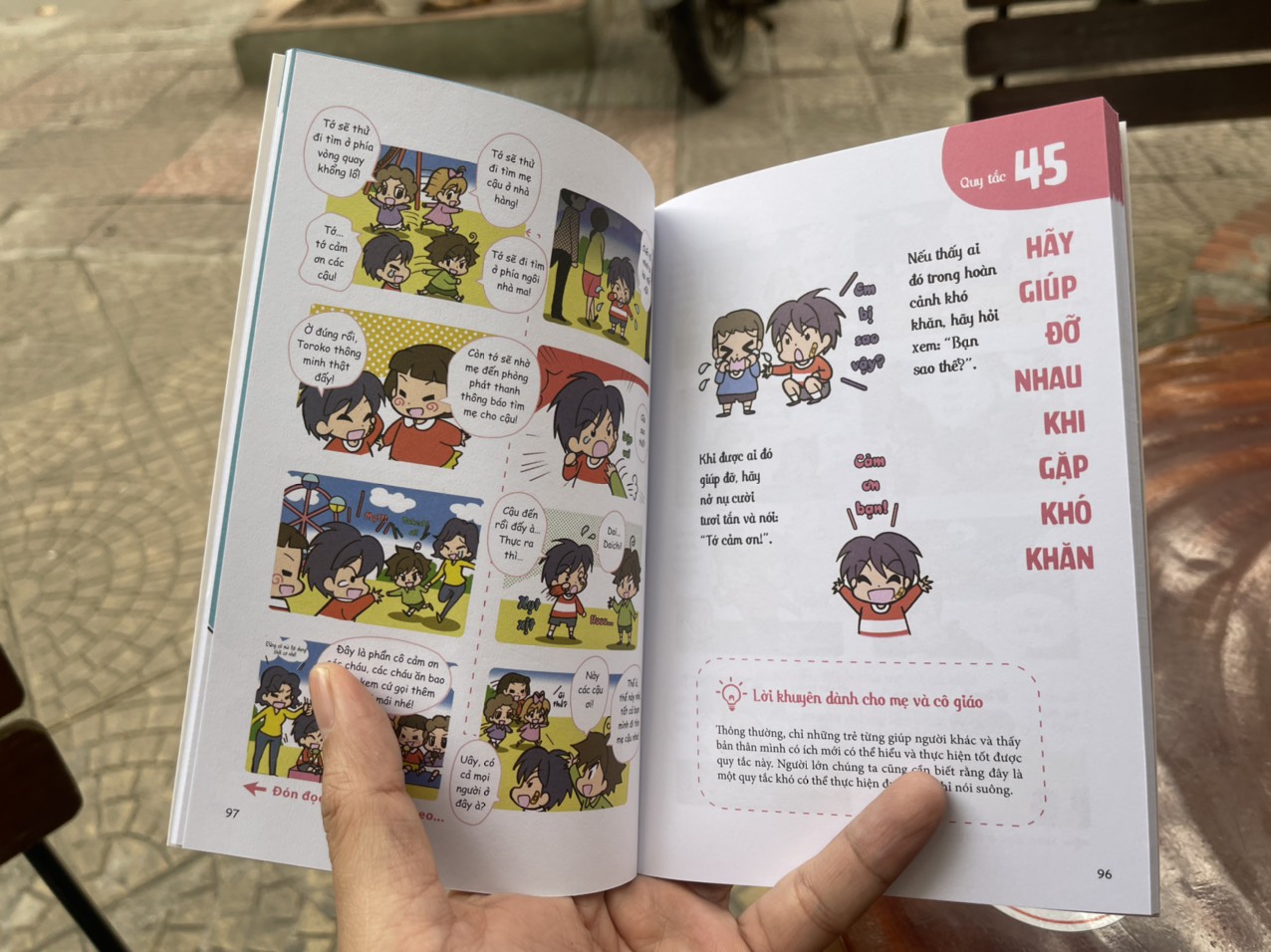 CÙNG CON RÈN NẾP SINH HOẠT – 45 QUY TẮC DÀNH CHO TRẺ EM MẪU GIÁO - Hiroyuki Yokoyama & Hoạ sĩ Miru Akeno – Phạm Thu Hương dịch -Thái Hà – NXB Công thương