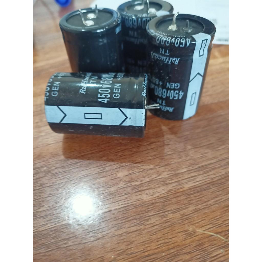 Tụ nguồn 680uf 450v combo 5 chiếc