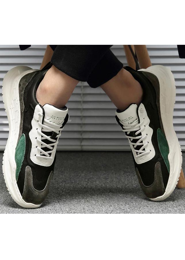 Giày sneaker lưới thoáng khí kết hợp da, giày đa năng thời trang xu hướng mới 2021 PETTINO - SN03