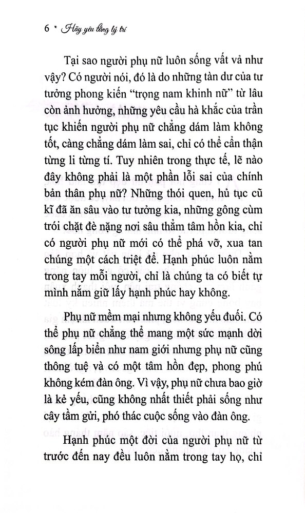 Hãy Yêu Bằng Lý Trí (SB) 