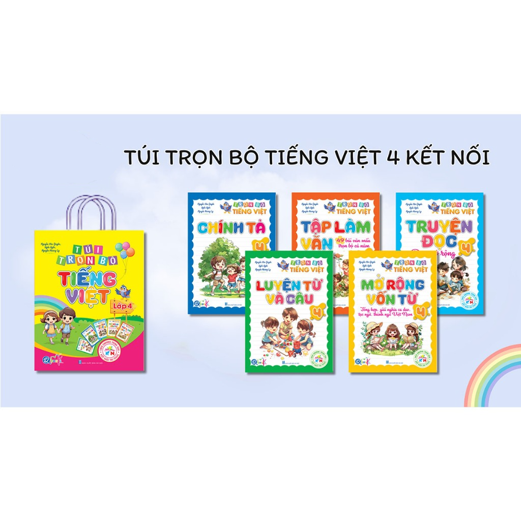 Túi Trọn Bộ Tiếng Việt Lớp 4 - Kết Nối Tri Thức (Bộ 5 Cuốn) - Bản Quyền