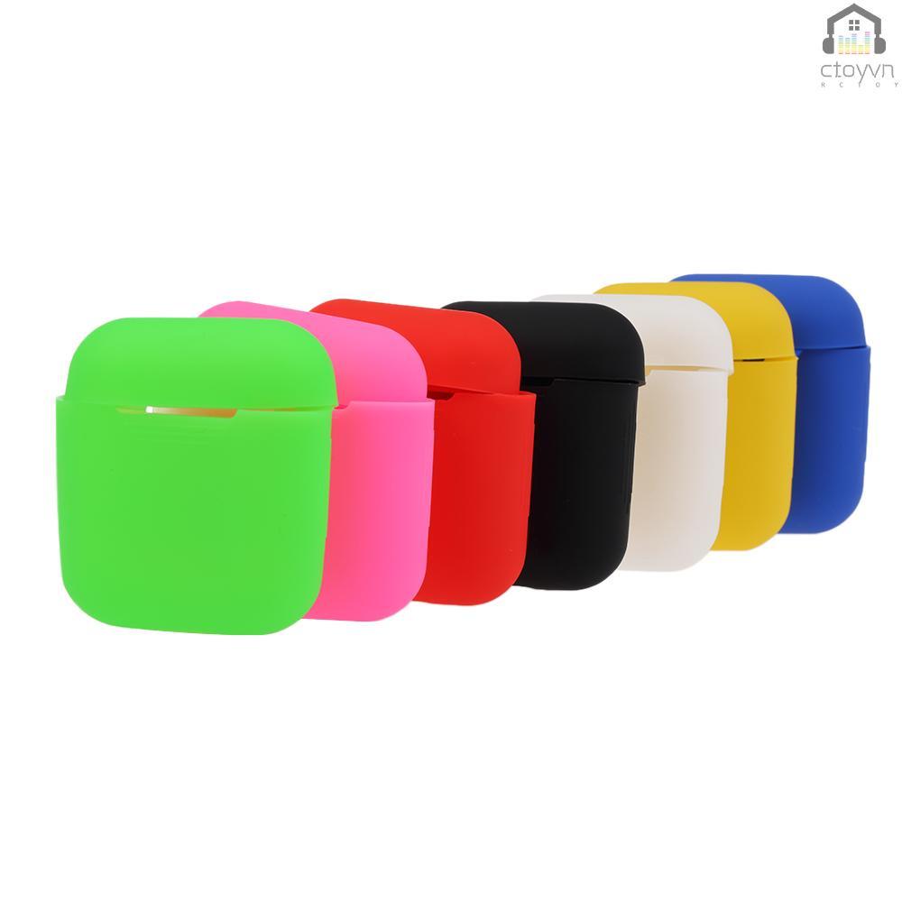 Hộp đựng tai nghe không dây bằng silicone cho Apple AirPods
