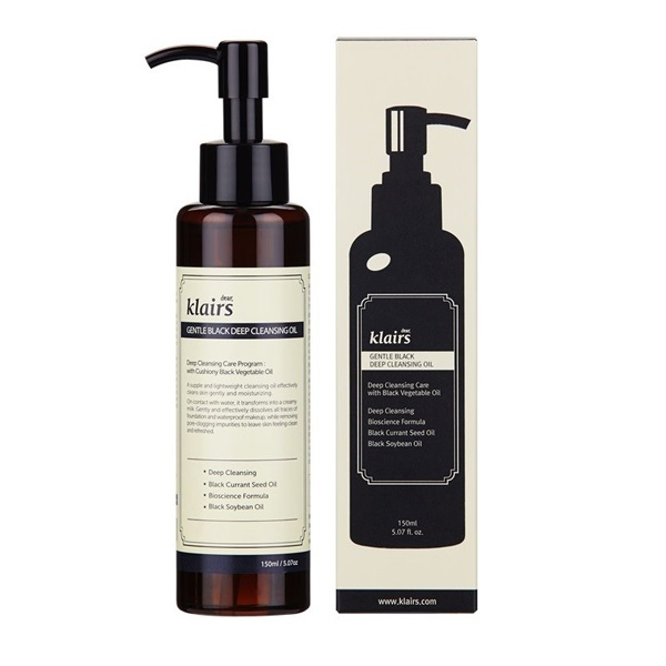 Dầu tẩy trang Klairs Gentle Black Deep Cleansing Oil