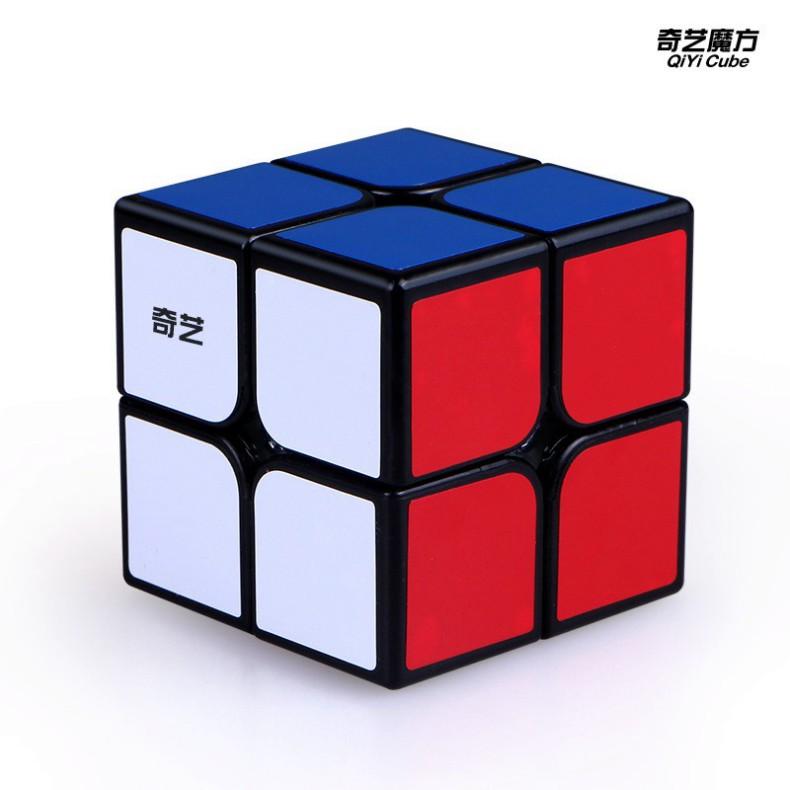 Combo 4 Khối Rubik Sticker Viền Đen Qiyi 2x2 3x3 Tam Giác 12 Mặt ( Megaminx. Pyraminx )