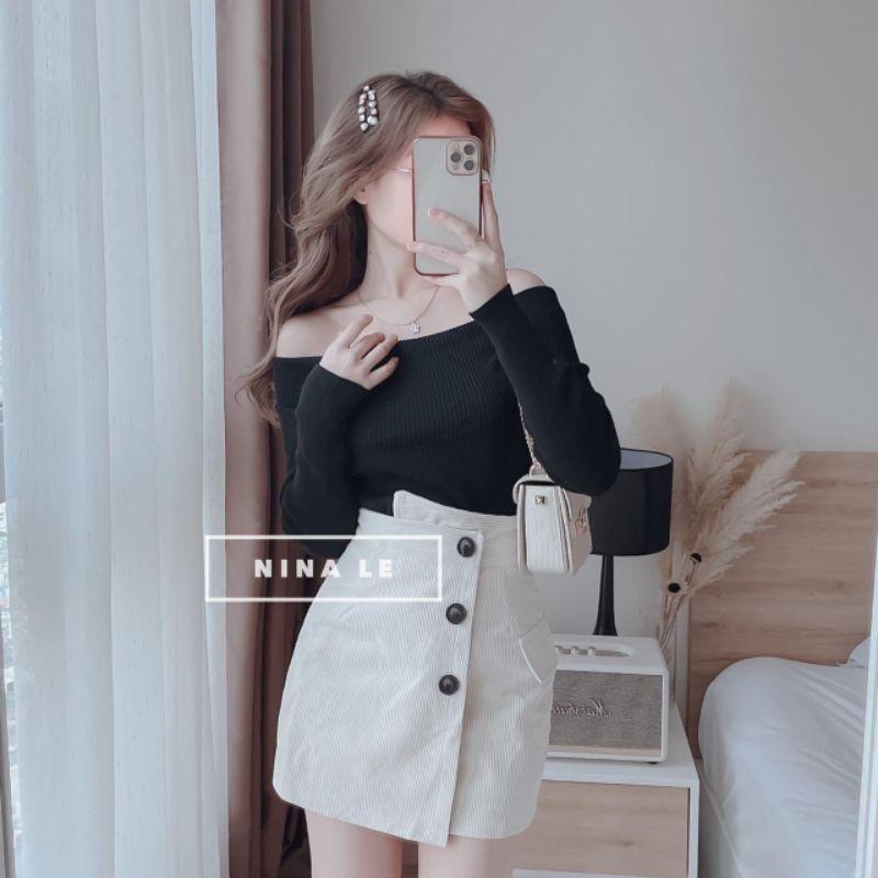 SET ÁO GÂN BẸT VAI CHÂN VÁY