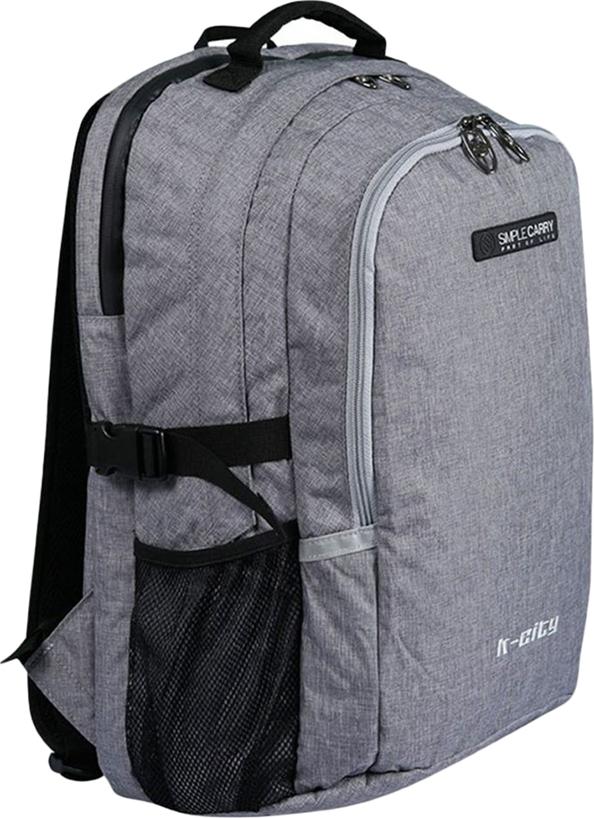 Balo Simplecarry K-City M Grey 0022412 (44 x 28 cm) - Xám