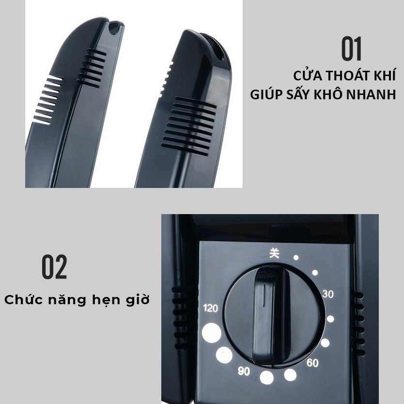 Máy sấy giày khử mùi hiệu quả, tích hợp bộ tự ổn định nhiệt độ- K1494