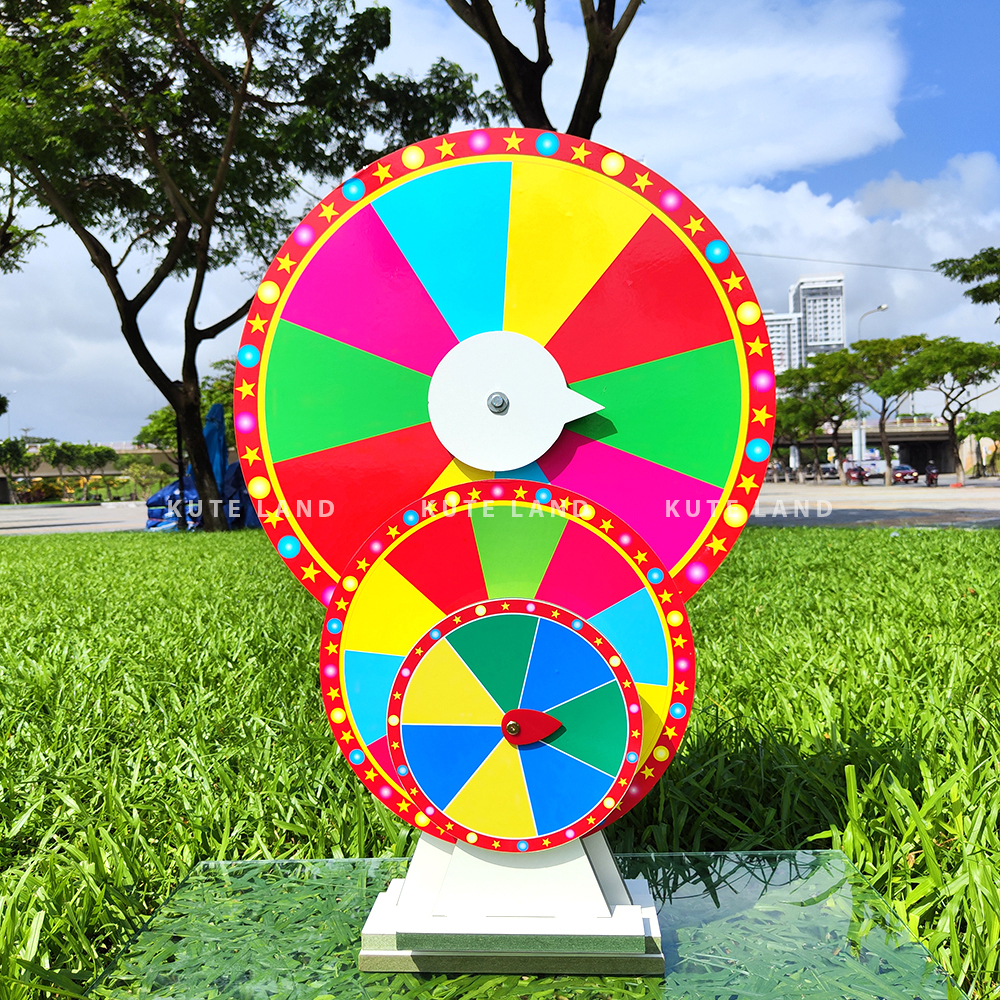 Vòng quay may mắn trúng thưởng size khủng 60 cm cao 90 mẫu 10 ô bán chạy nhất sự kiện có video thật