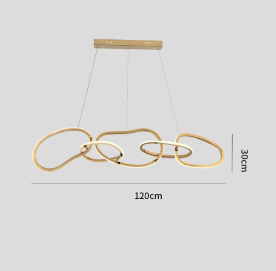 Đèn thả JERRO 5 vòng hiện đại trang trí nội thất cao cấp