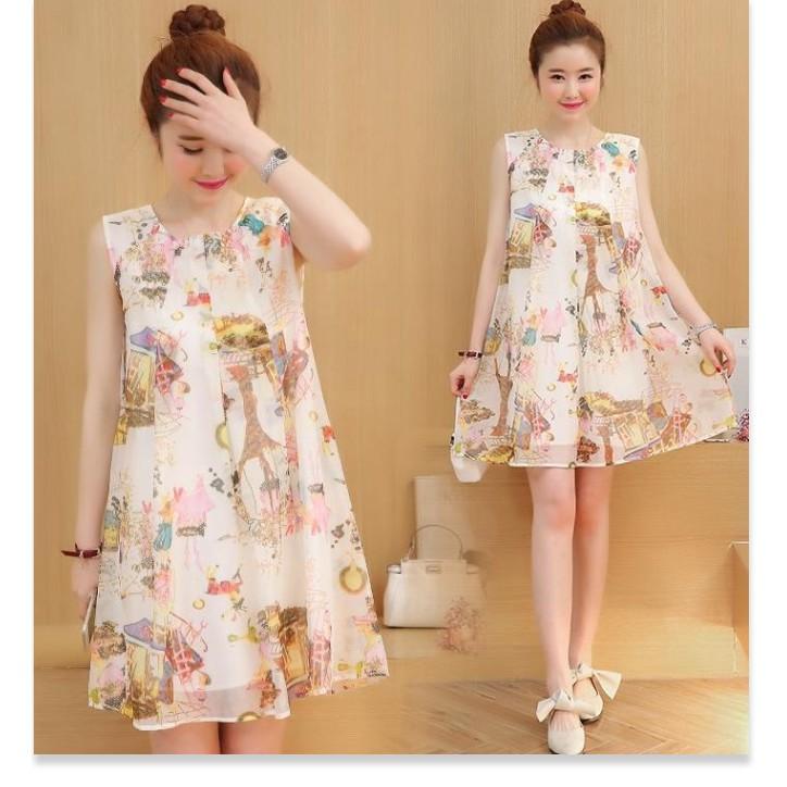 Đầm bầu đẹp thời trang Hàn Quốc