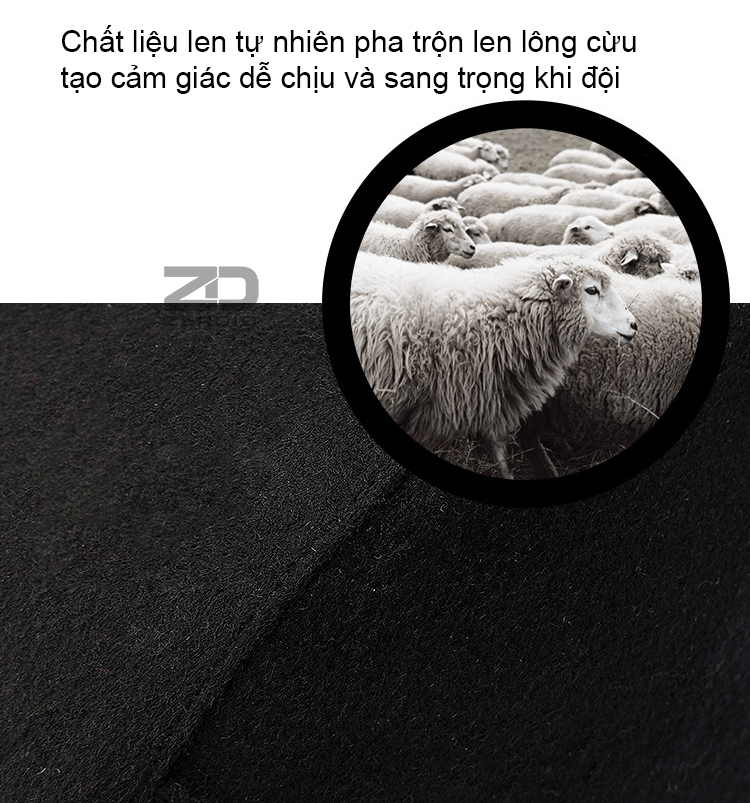 Mũ Nồi Nam, Nón Beret Nam WODONBLE Cao Cấp