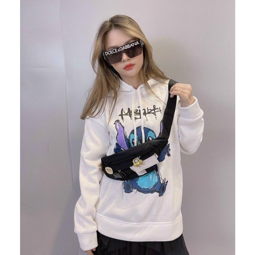 Áo Khoác Nỉ Hoodie Chuột Stitch Freesize Mặc Rộng Rãi Thoải Mái Knn03