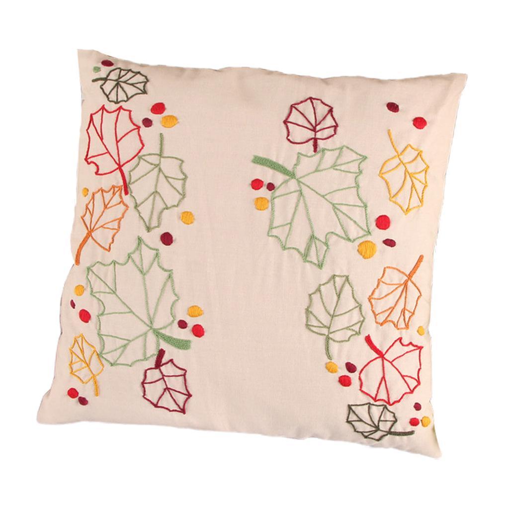 DIY Embroidery Kit Pillow Case Handmade For Beginners