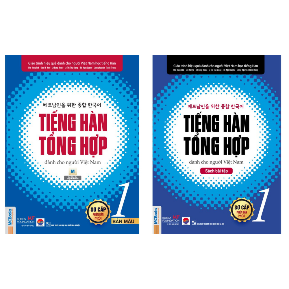 Combo Giáo trình tiếng Hàn tổng hợp dành cho người Việt Nam – Sơ cấp 1 + Tiếng Hàn tổng hợp dành cho người Việt Nam – Sách bài tập sơ cấp 1 (Tặng bút siêu Kute)