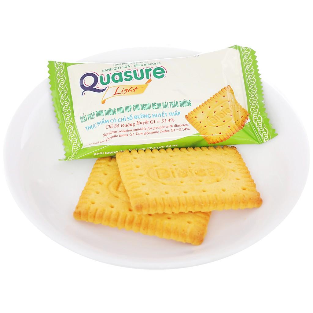 Bánh Quy Quasure Light Sữa hộp 140 gram Bibica - thực phẩm dành cho người ăn kiêng, tiểu đường