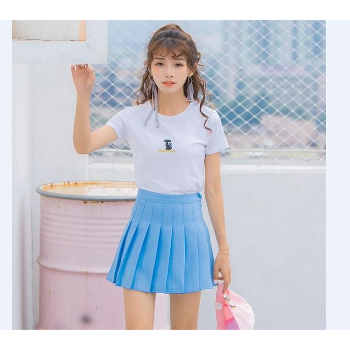 Váy Tennis Xếp Ly Nhiều Màu Cực Teen - màu đen - Size XL